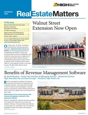 Fall/Winter 2023 Real Estate Matters